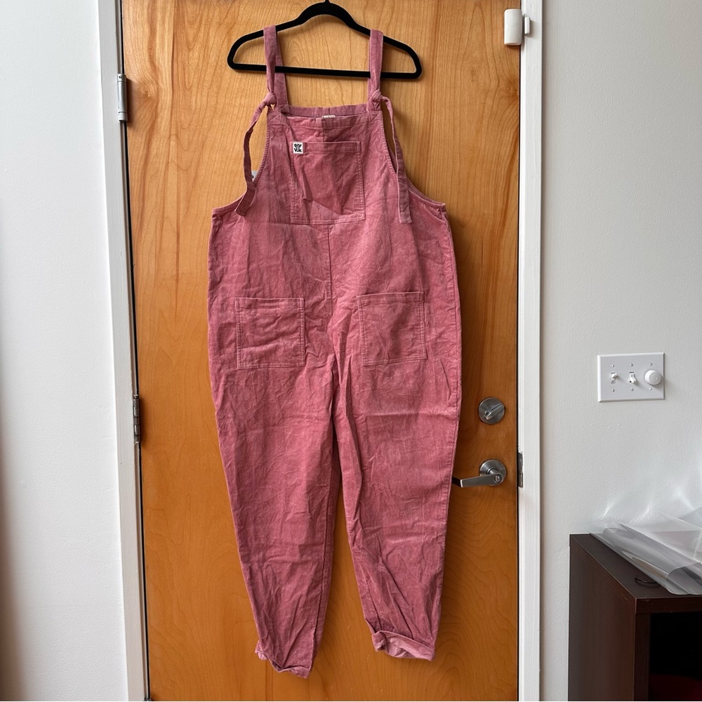 Lucy & Yak Dusty Pink Corduroy Overalls
